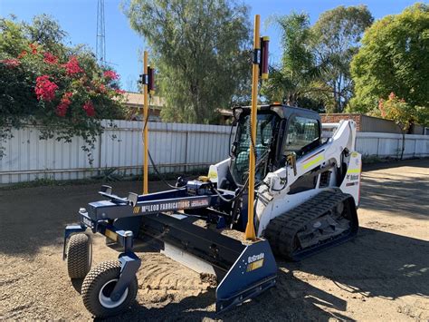 laser blade for skid steer|skid steer grading tool.